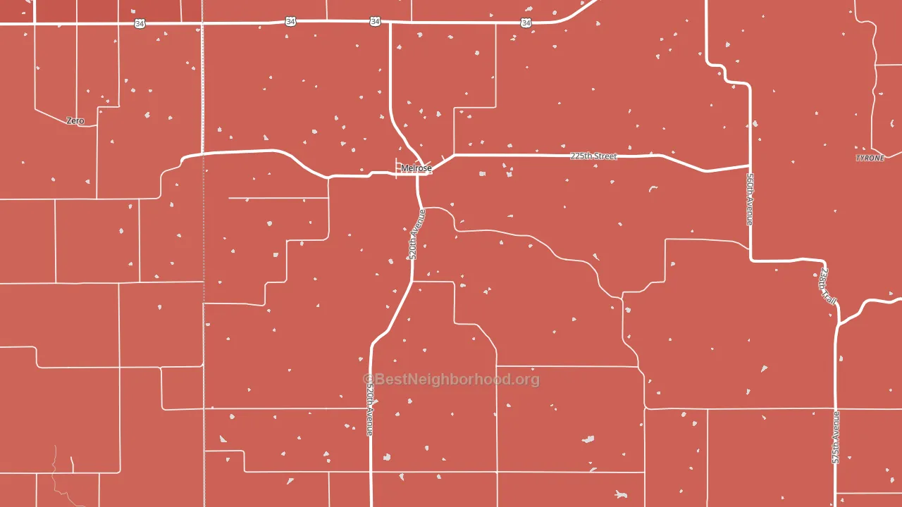 52569, IA block-group political-lean map