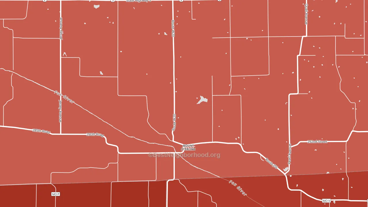 52573, IA block-group political-lean map