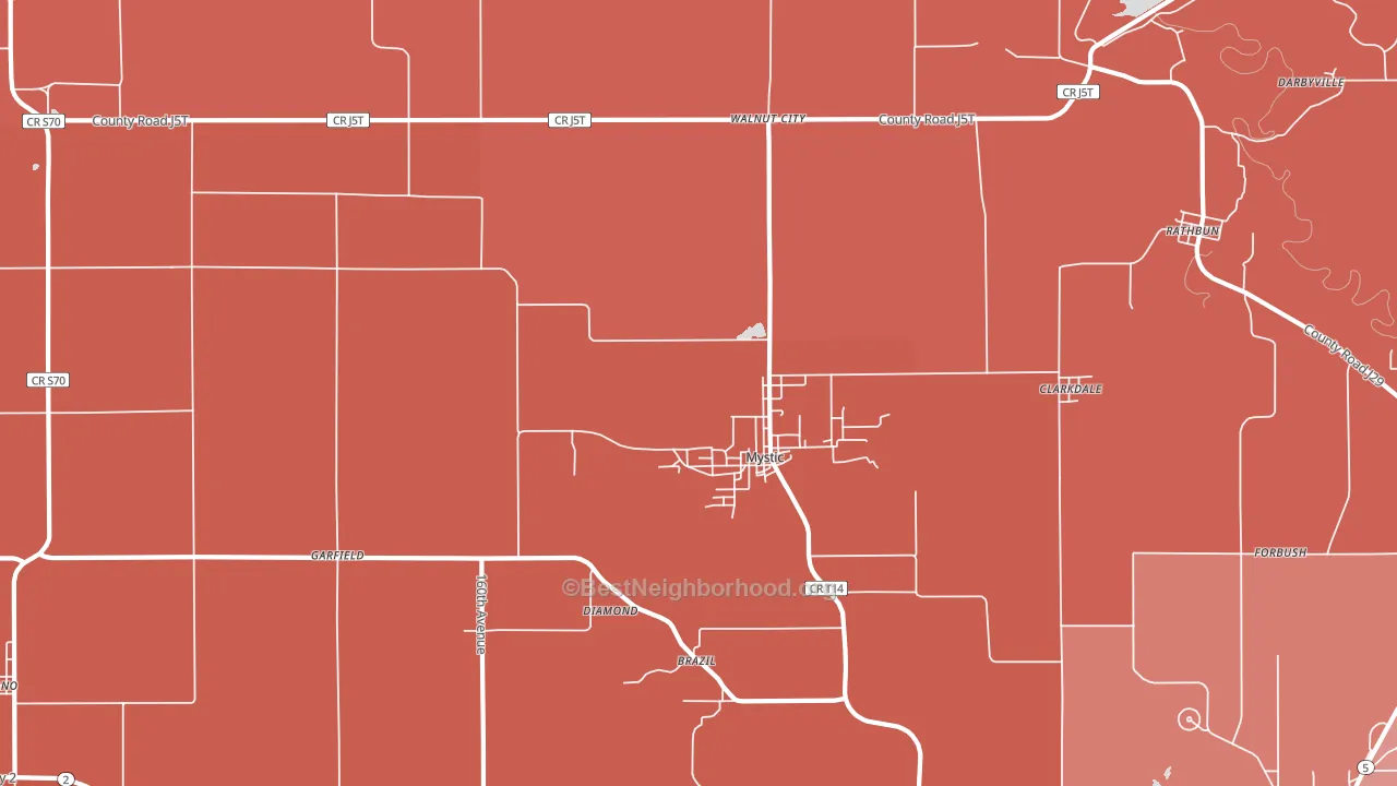 52574, IA block-group political-lean map