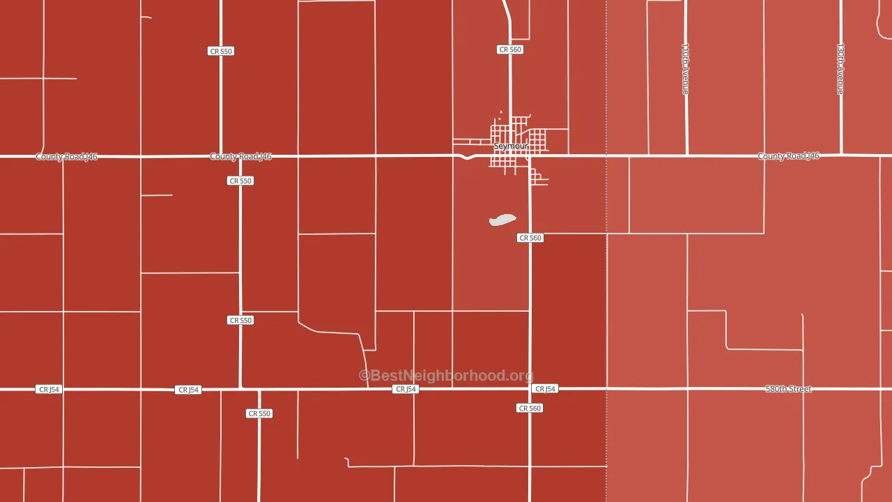52590, IA block-group political-lean map