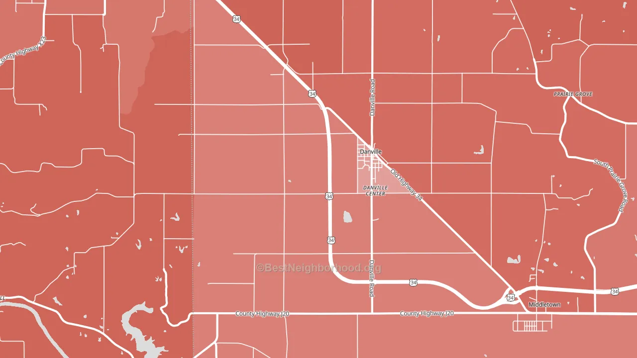 52623, IA block-group political-lean map