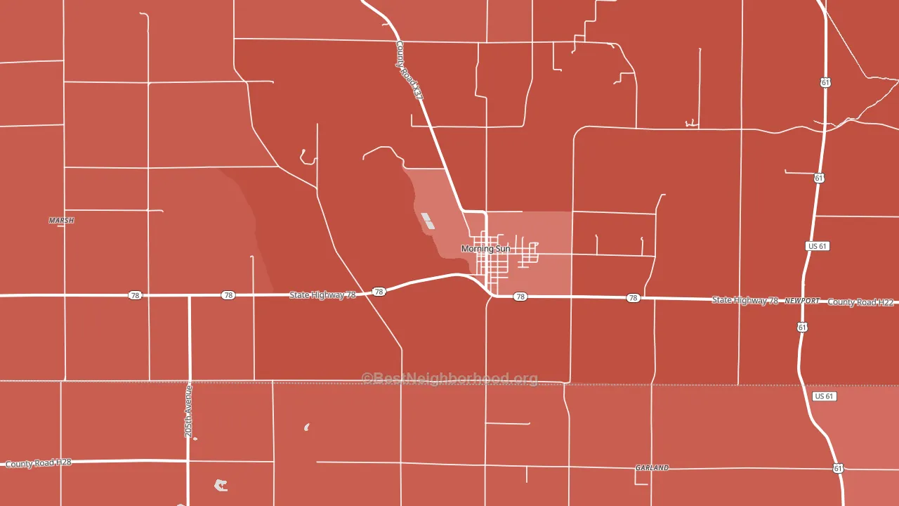 52640, IA block-group political-lean map