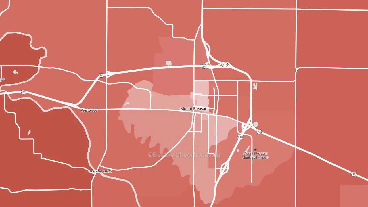 52641, IA block-group political-lean map