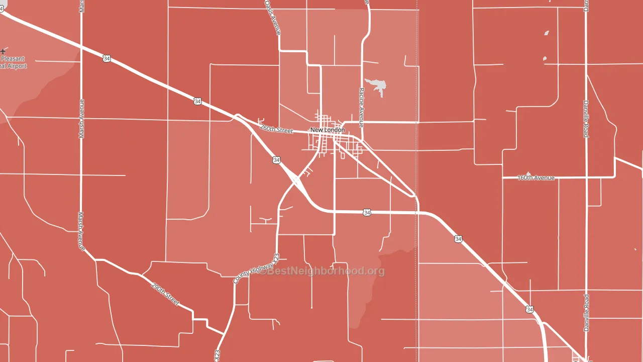 52645, IA block-group political-lean map