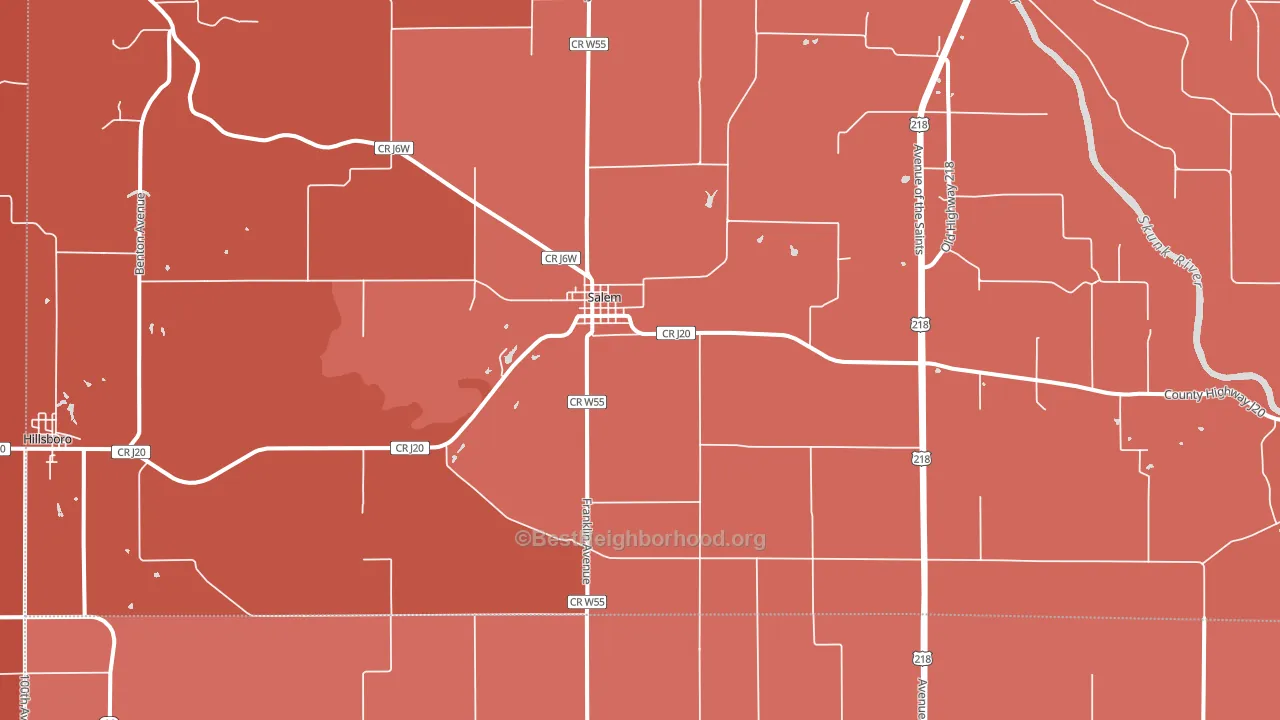 52649, IA block-group political-lean map