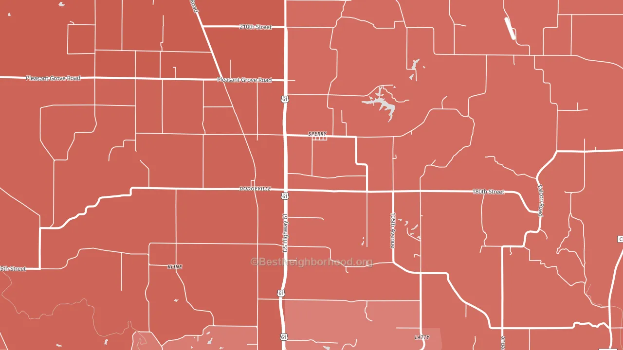 52650, IA block-group political-lean map