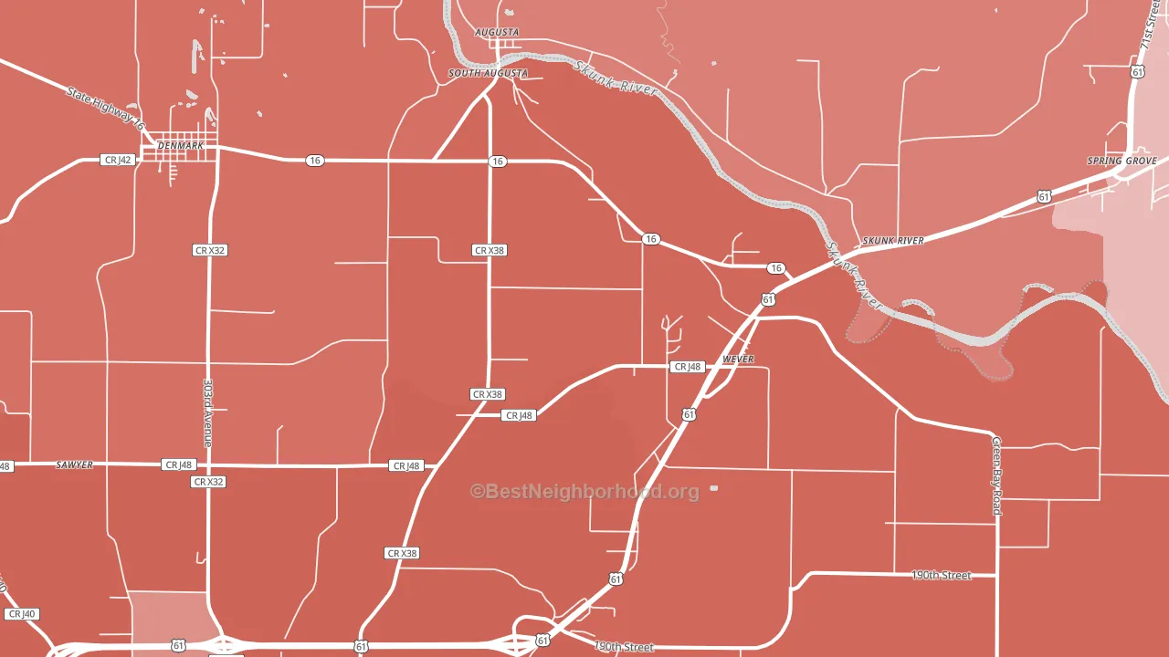 52658, IA block-group political-lean map