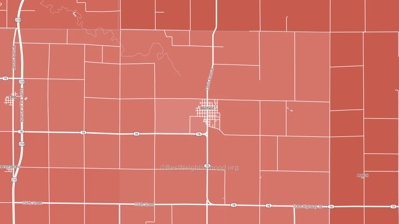 52659, IA block-group political-lean map