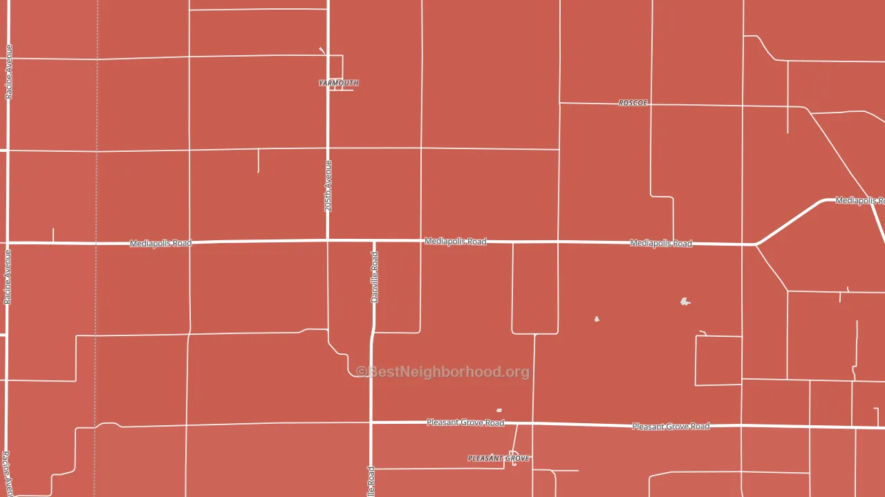 52660, IA block-group political-lean map
