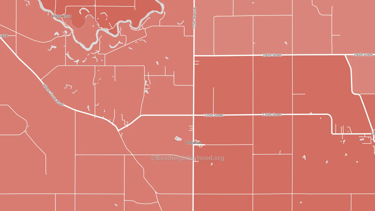 52746, IA block-group political-lean map