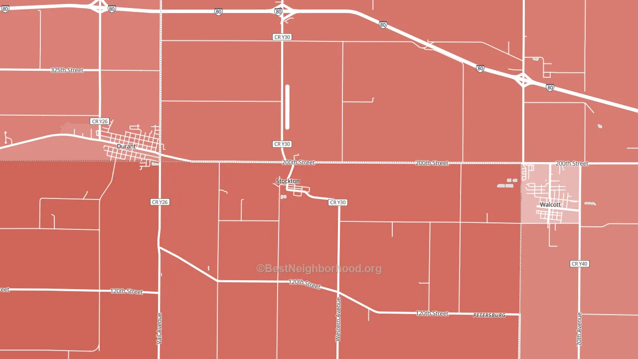 52769, IA block-group political-lean map