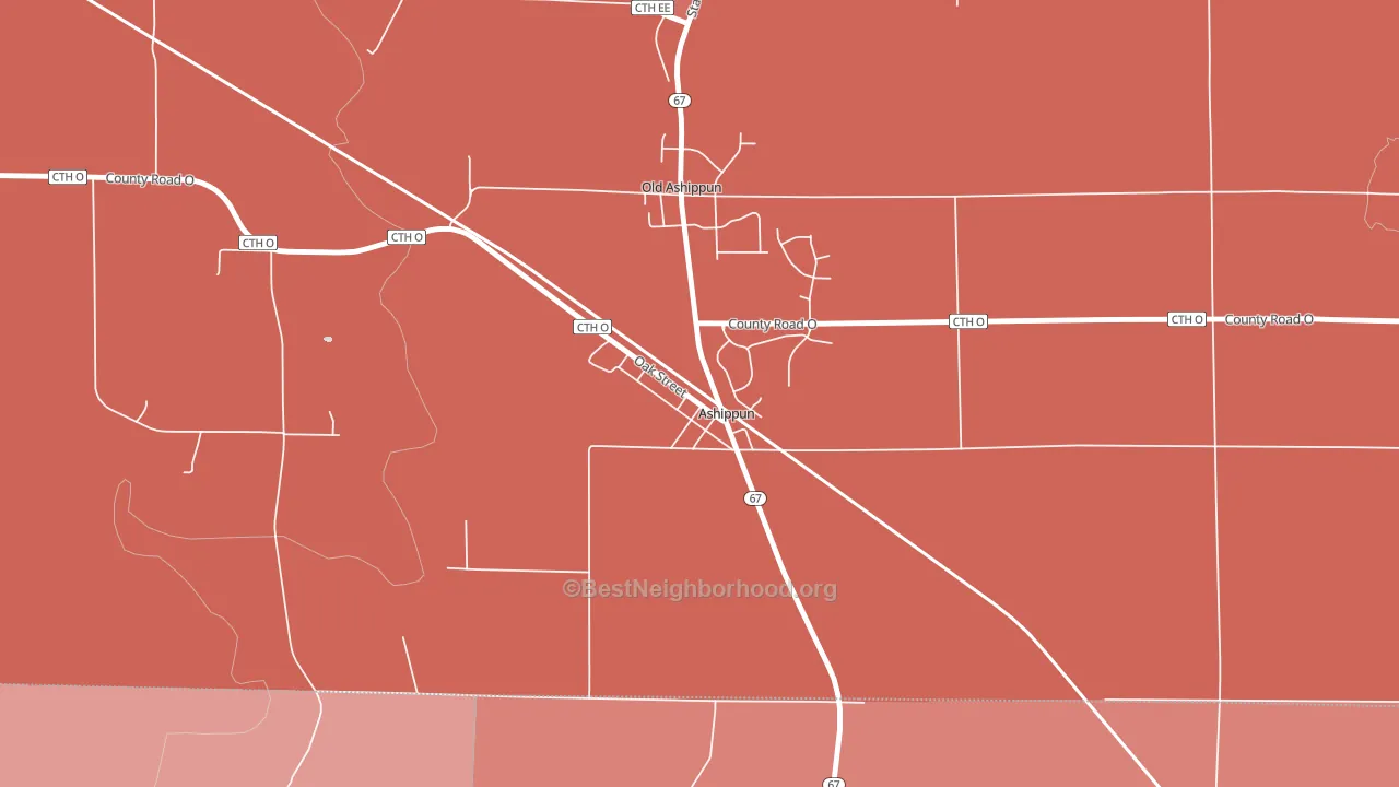 53003, WI block-group political-lean map