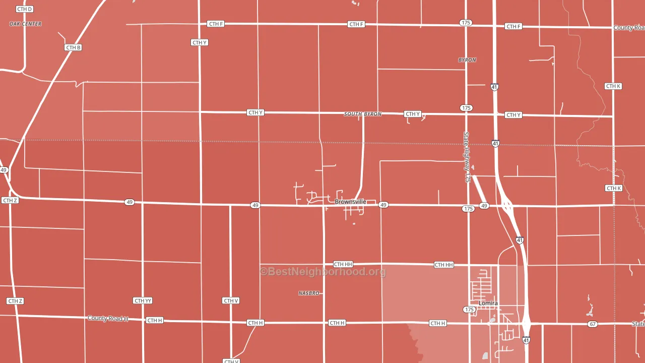 53006, WI block-group political-lean map