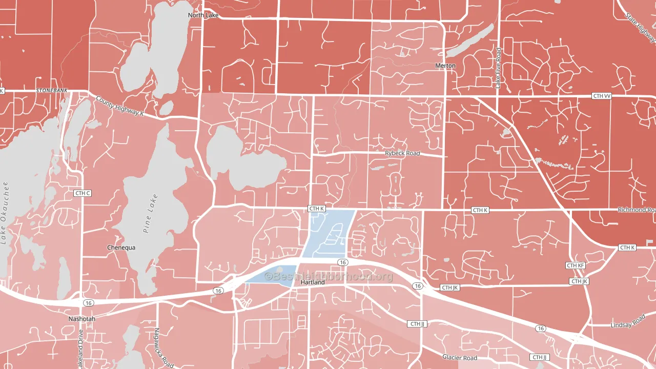 53029, WI block-group political-lean map