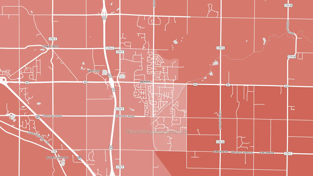 53037, WI block-group political-lean map