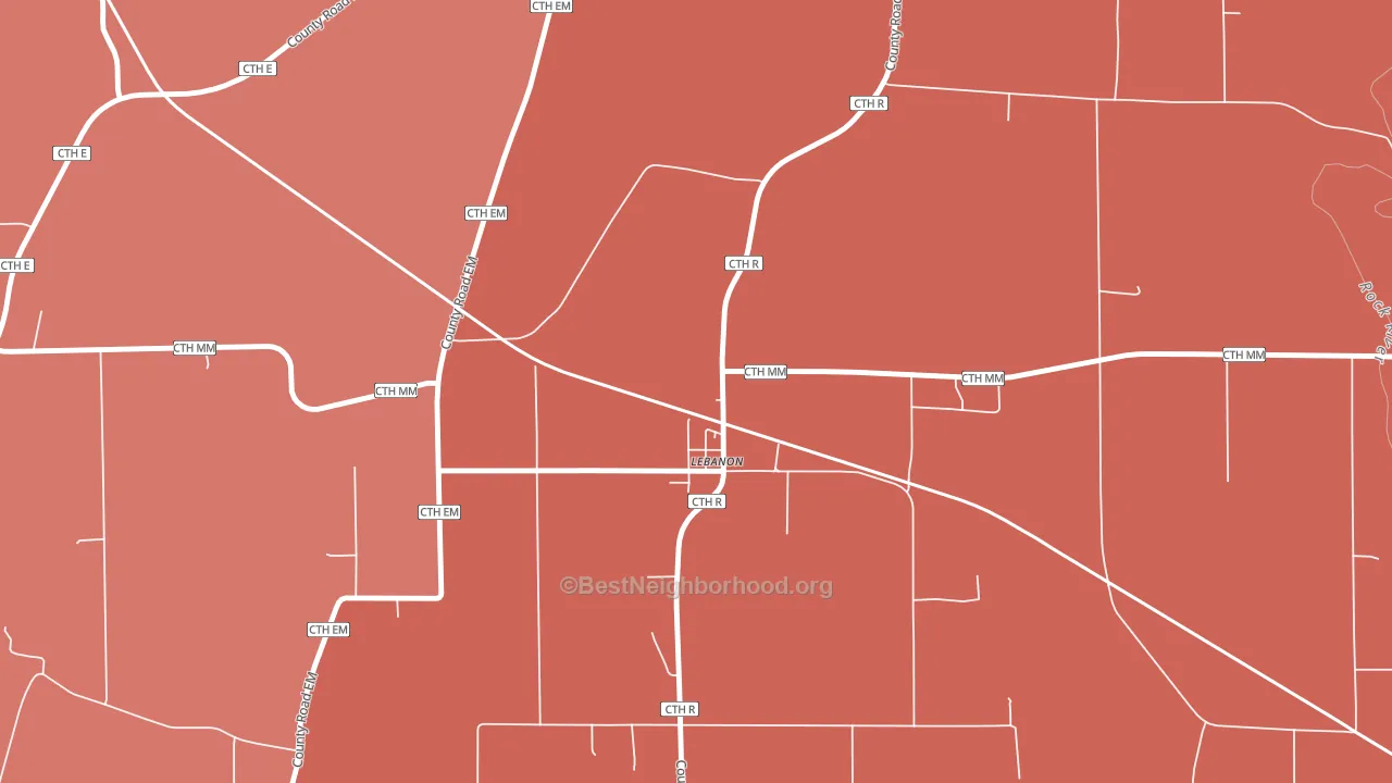 53047, WI block-group political-lean map