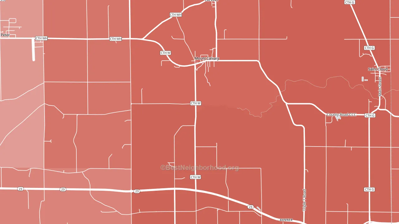 53057, WI block-group political-lean map