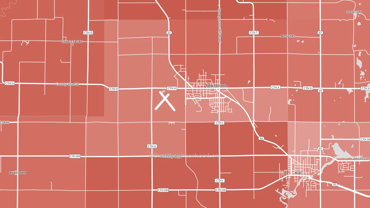 53061, WI block-group political-lean map
