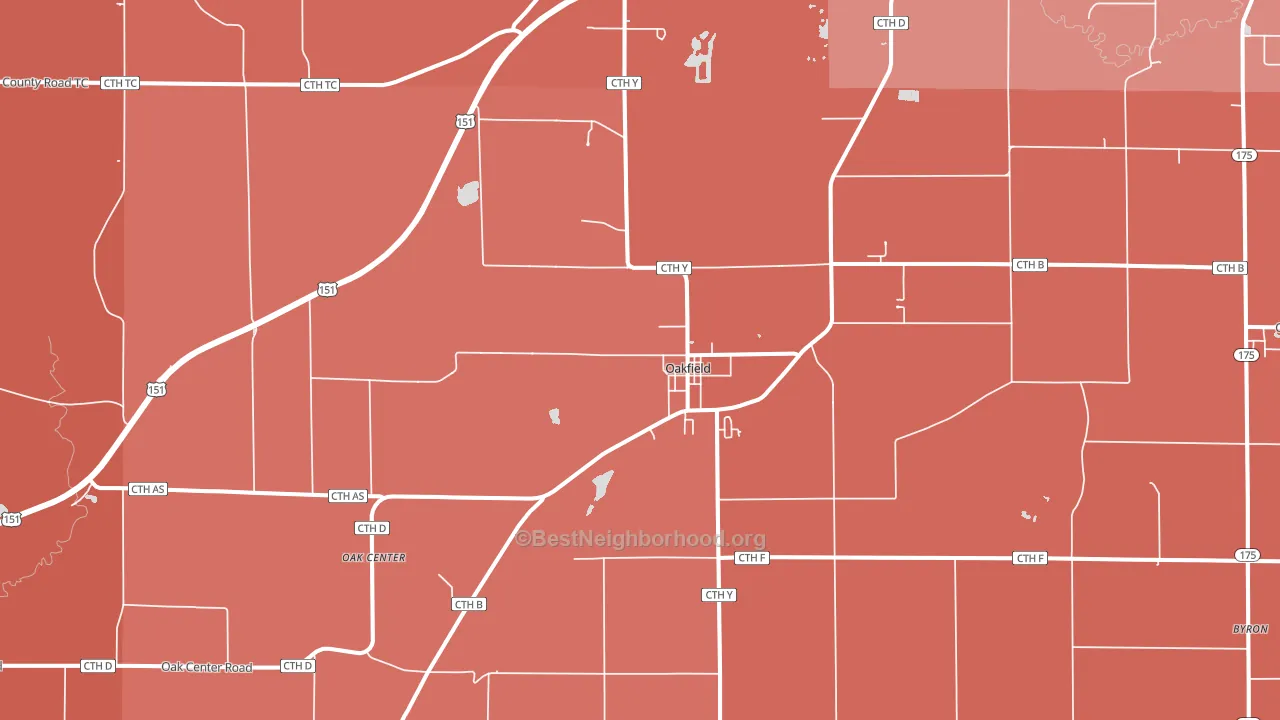53065, WI block-group political-lean map
