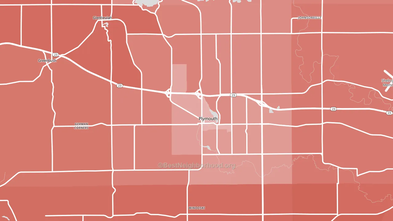 53073, WI block-group political-lean map