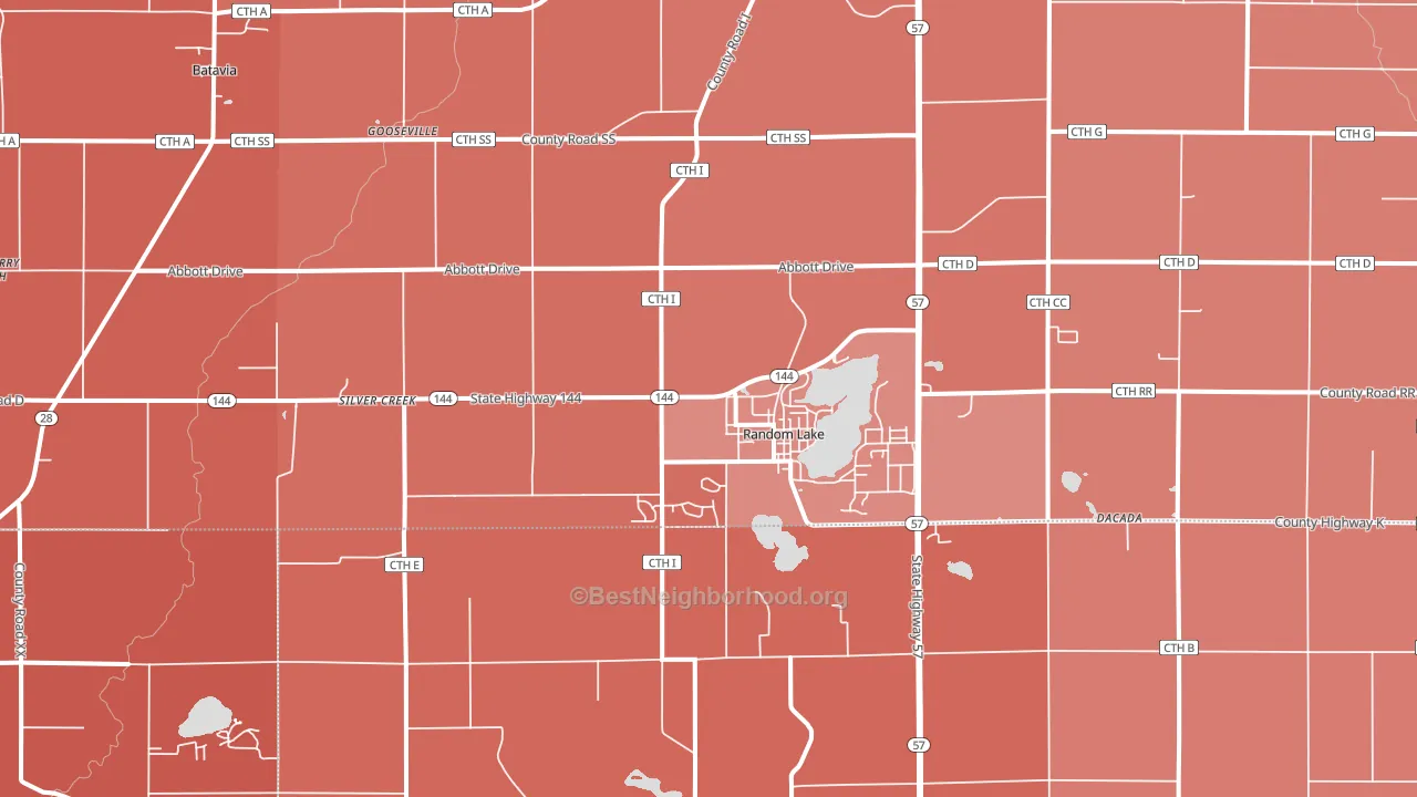 53075, WI block-group political-lean map