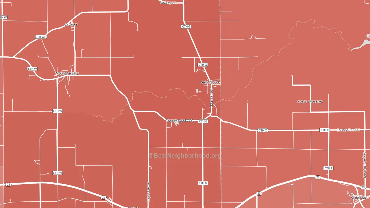53079, WI block-group political-lean map