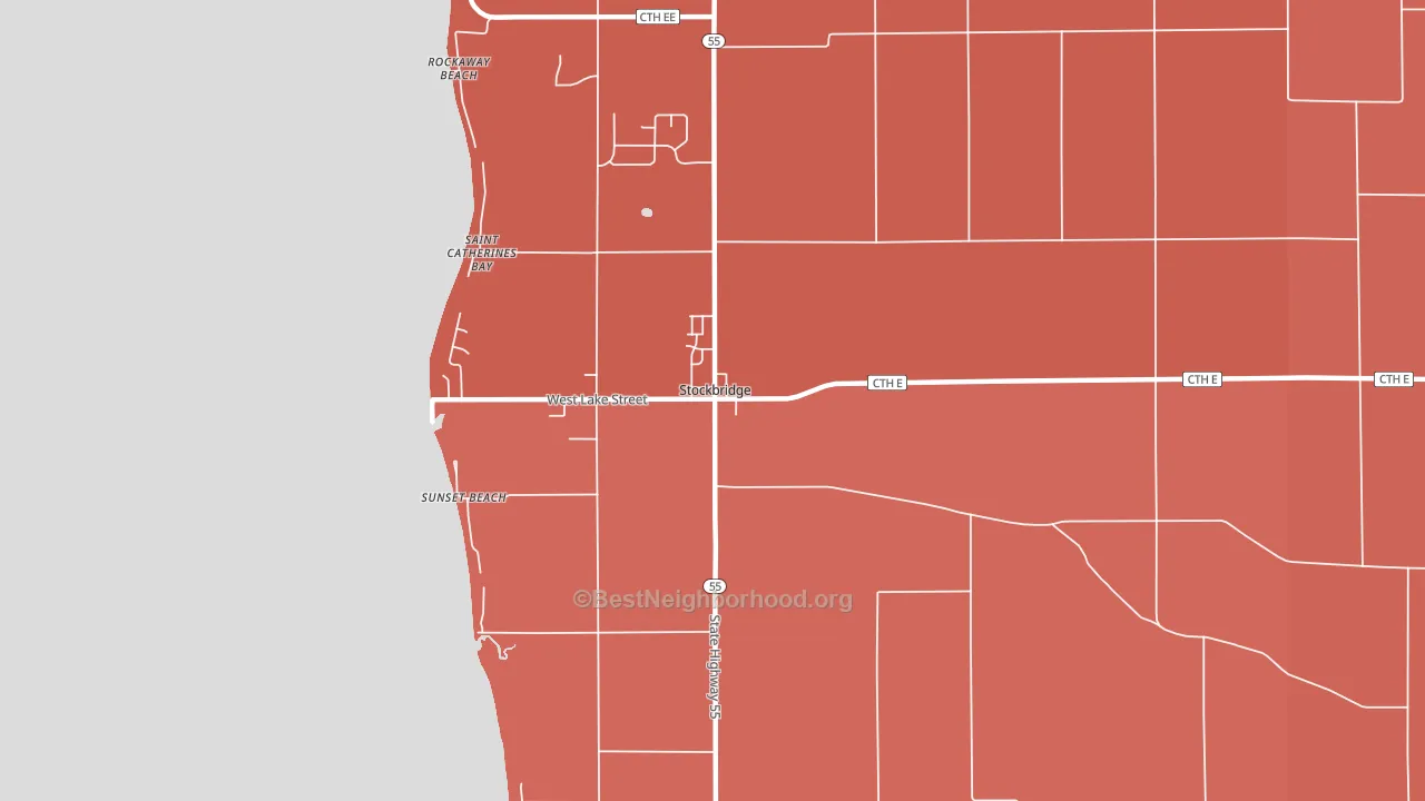 53088, WI block-group political-lean map