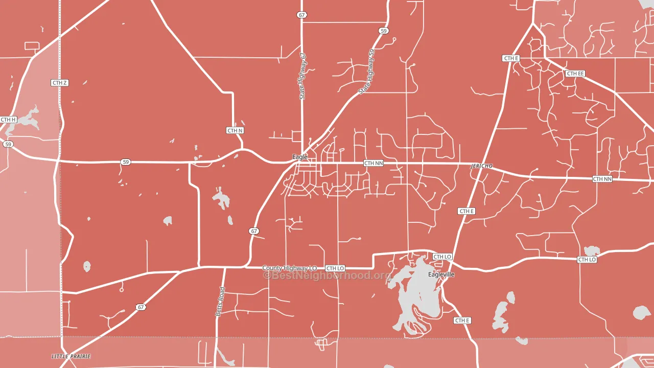 53119, WI block-group political-lean map