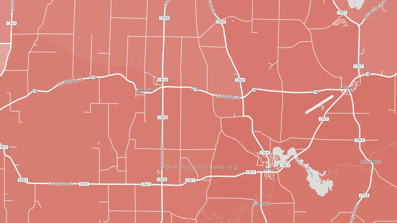 53137, WI block-group political-lean map