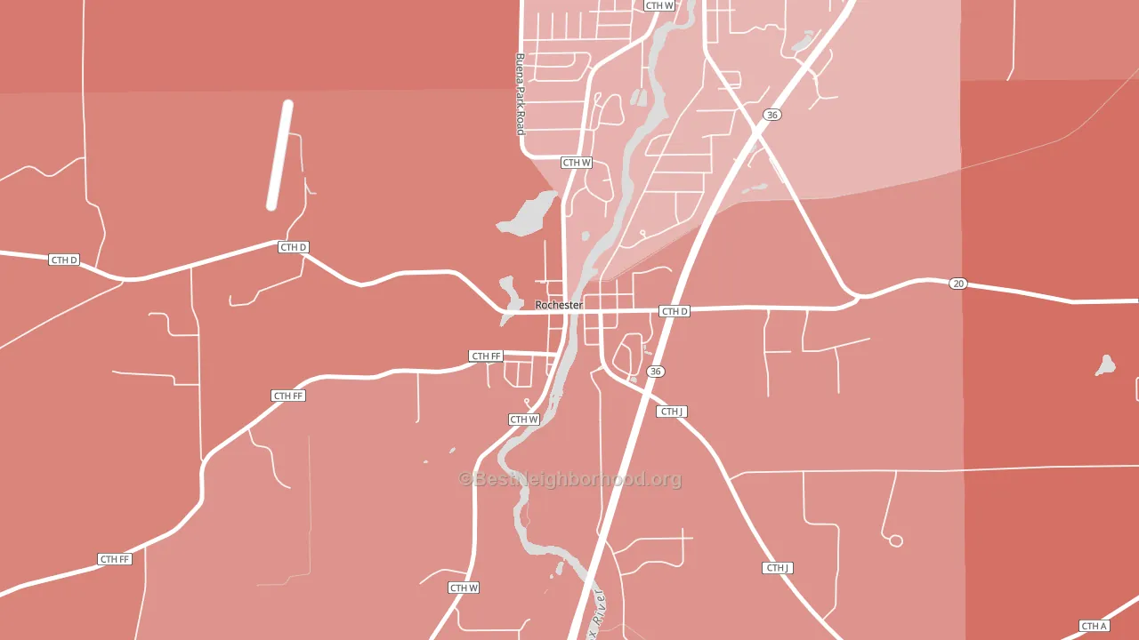 53167, WI block-group political-lean map