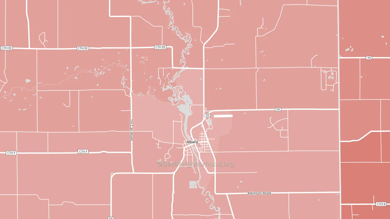 53502, WI block-group political-lean map