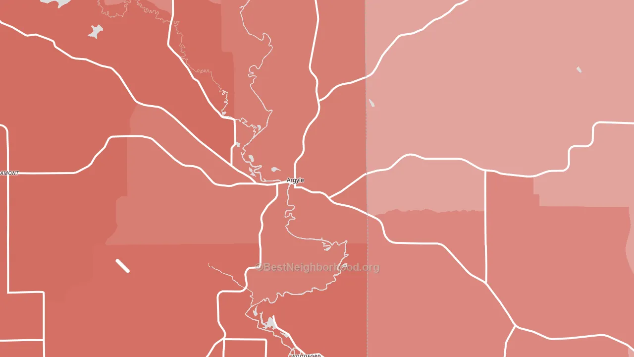 53504, WI block-group political-lean map