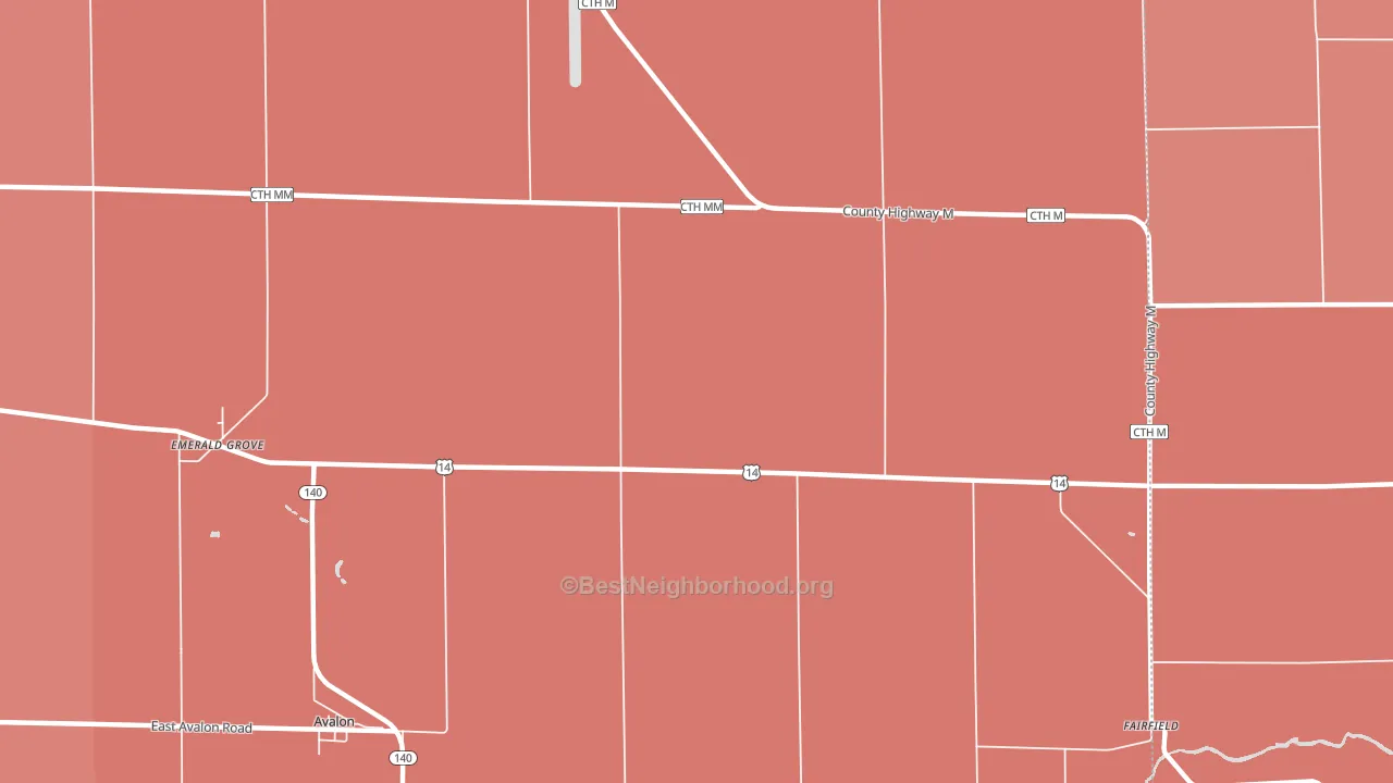 53505, WI block-group political-lean map