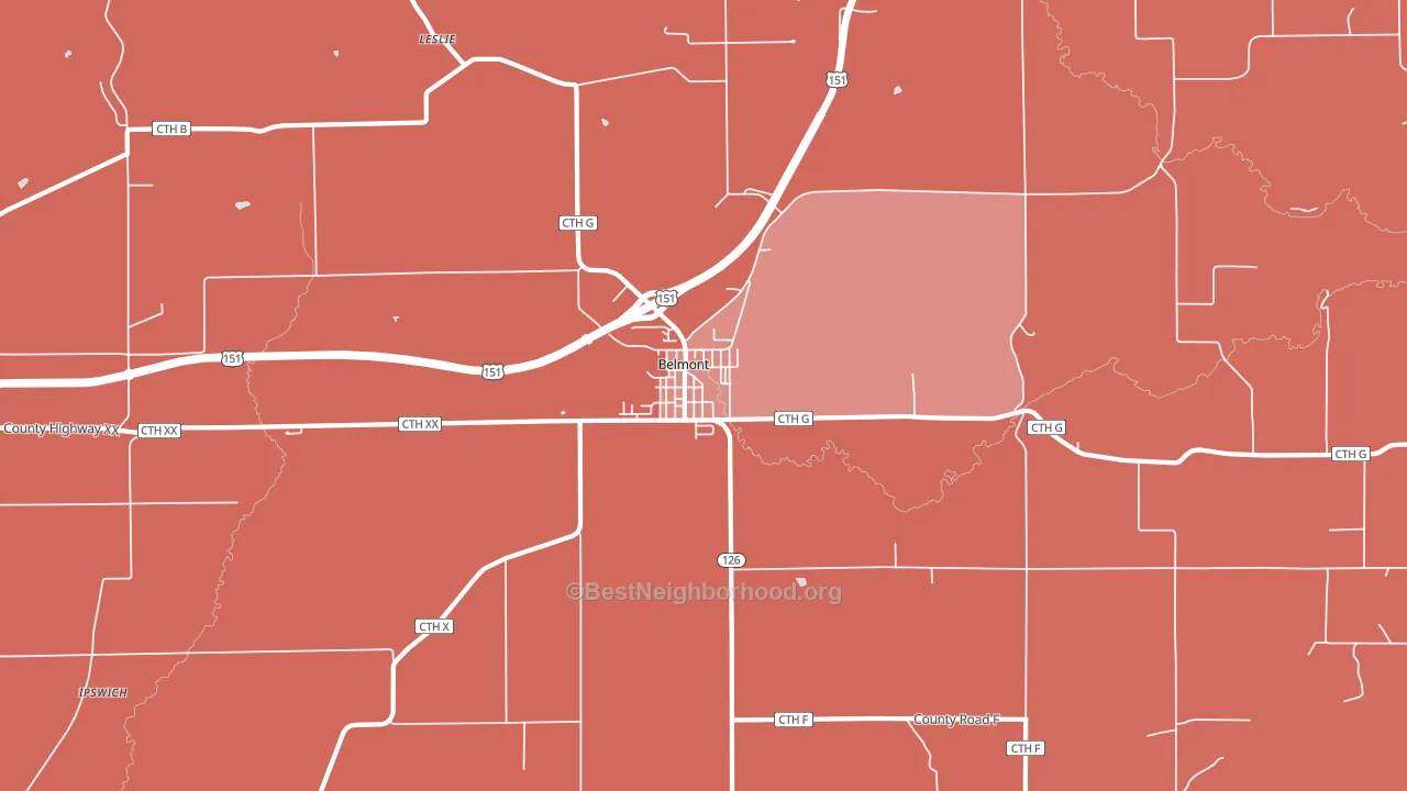 53510, WI block-group political-lean map