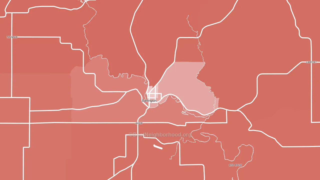53530, WI block-group political-lean map