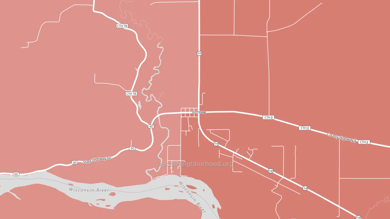 53540, WI block-group political-lean map