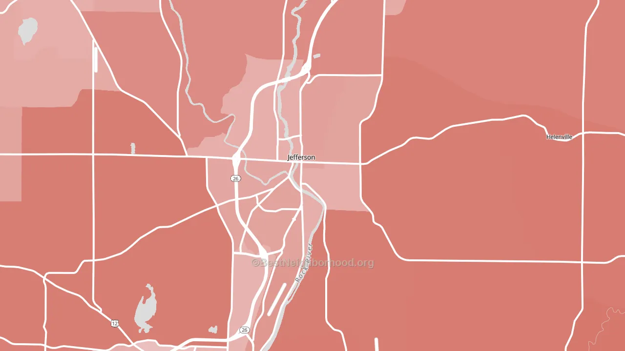 53549, WI block-group political-lean map