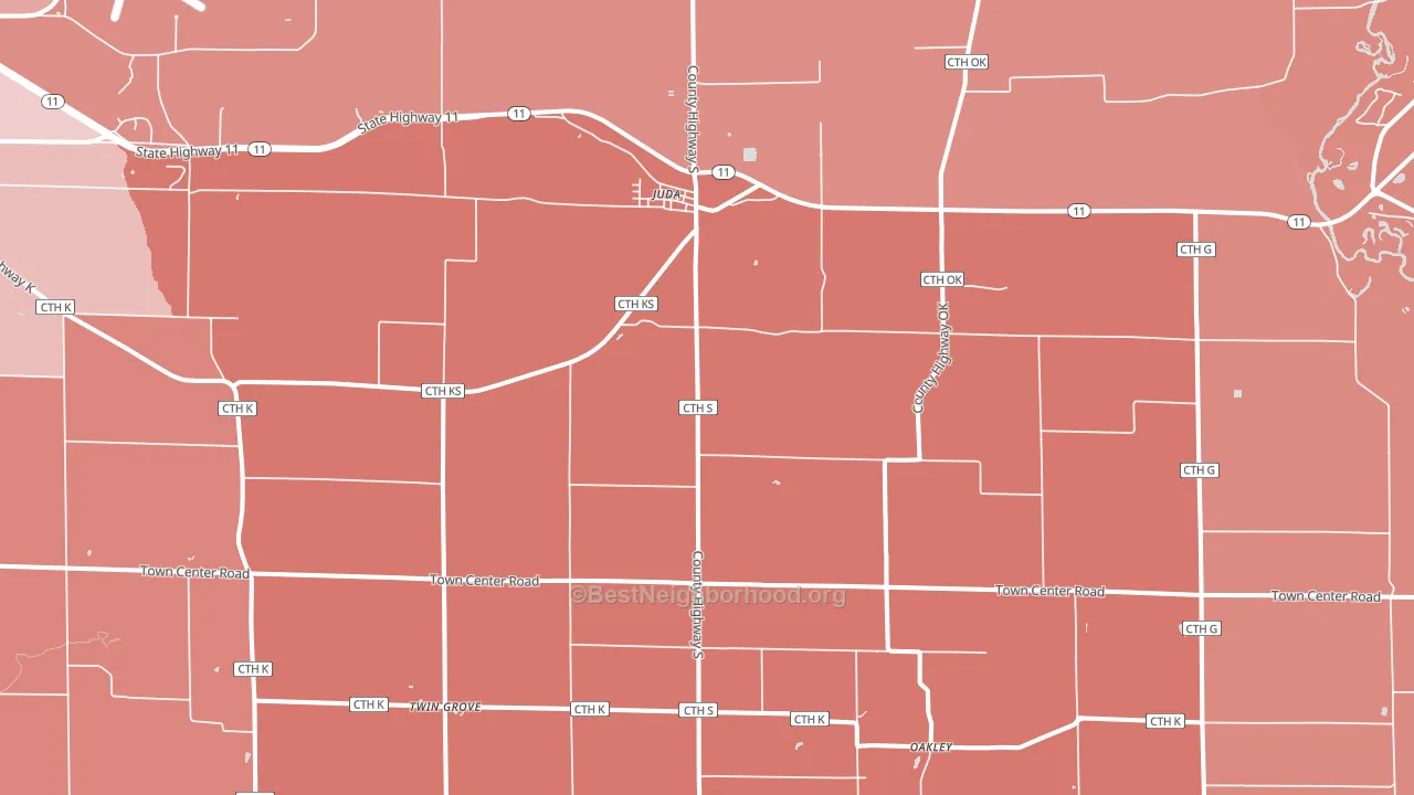 53550, WI block-group political-lean map