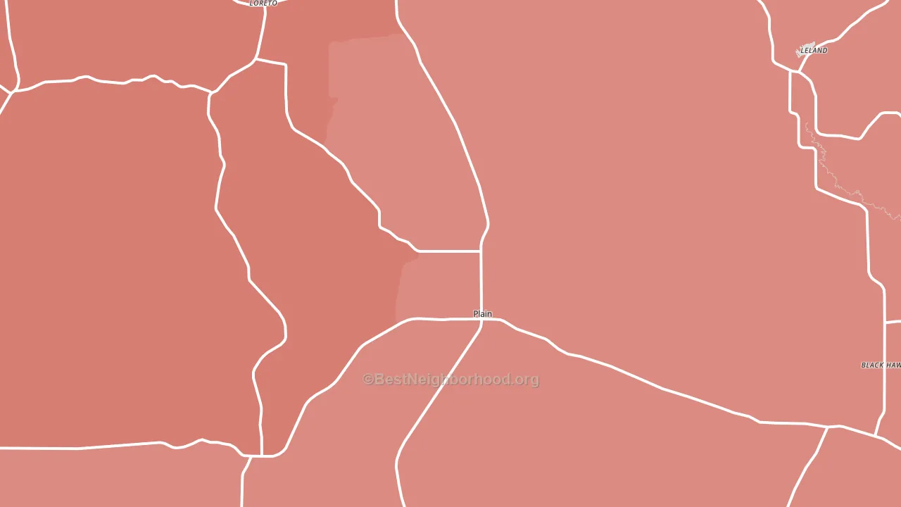 53577, WI block-group political-lean map