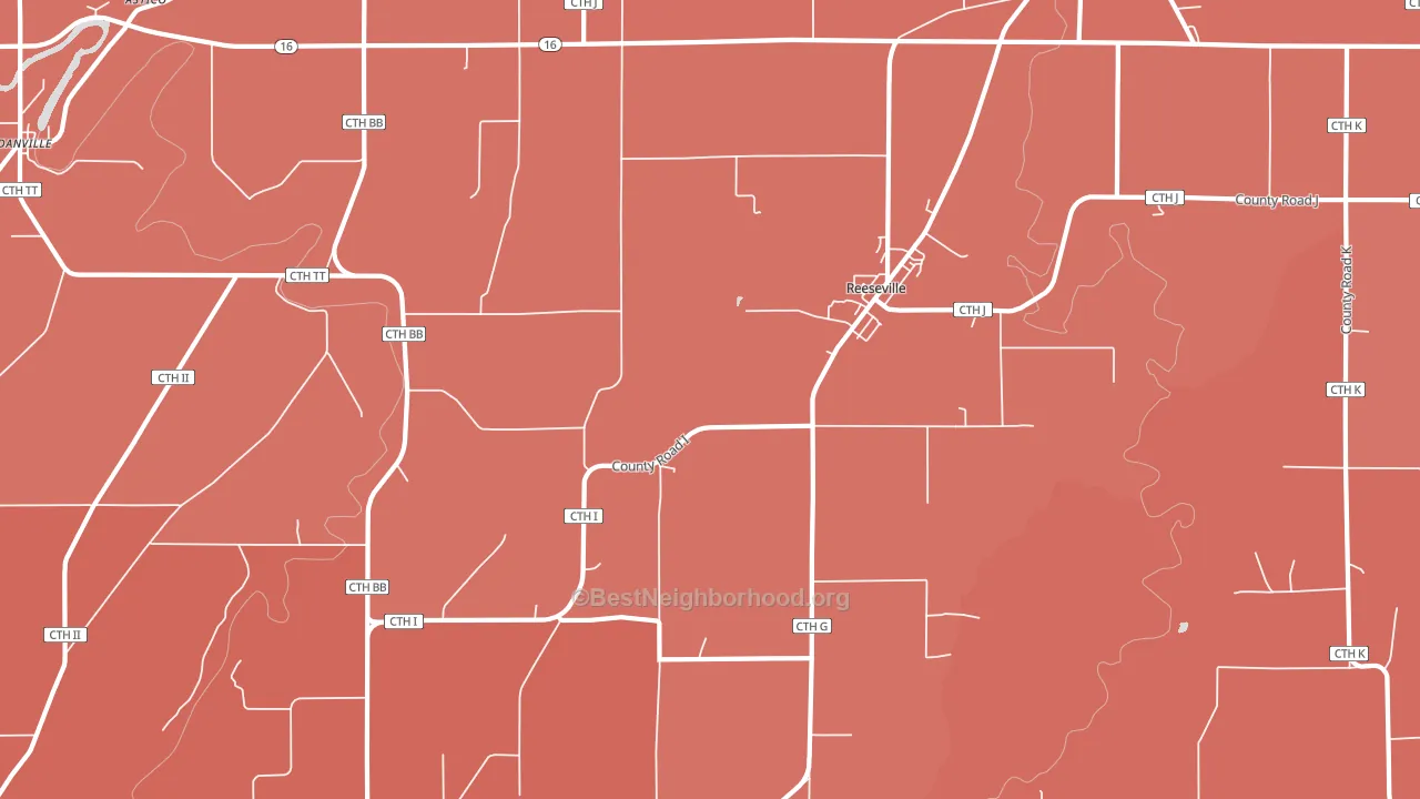 53579, WI block-group political-lean map