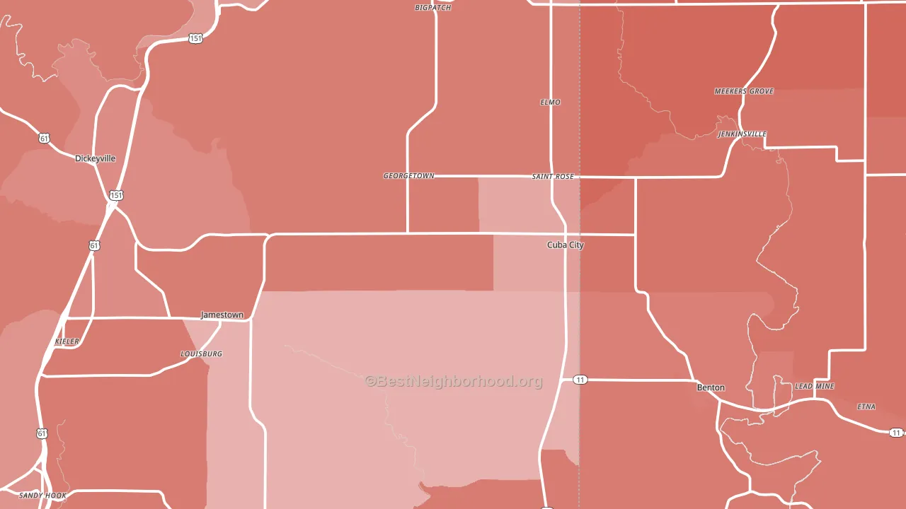 53807, WI block-group political-lean map