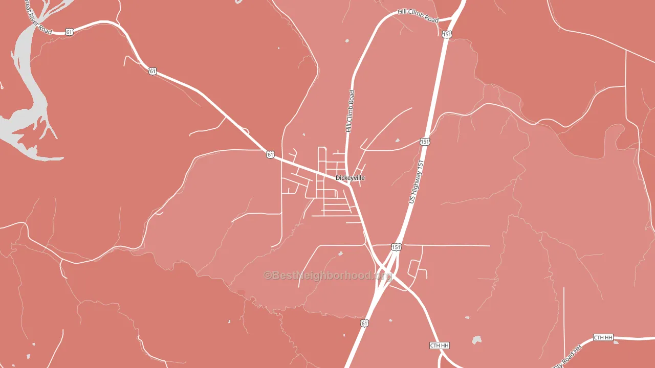 53808, WI block-group political-lean map
