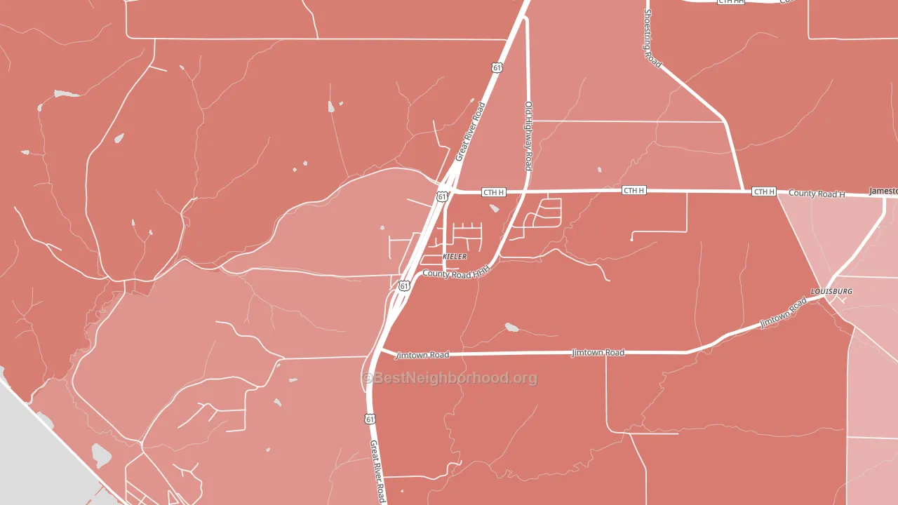 53812, WI block-group political-lean map
