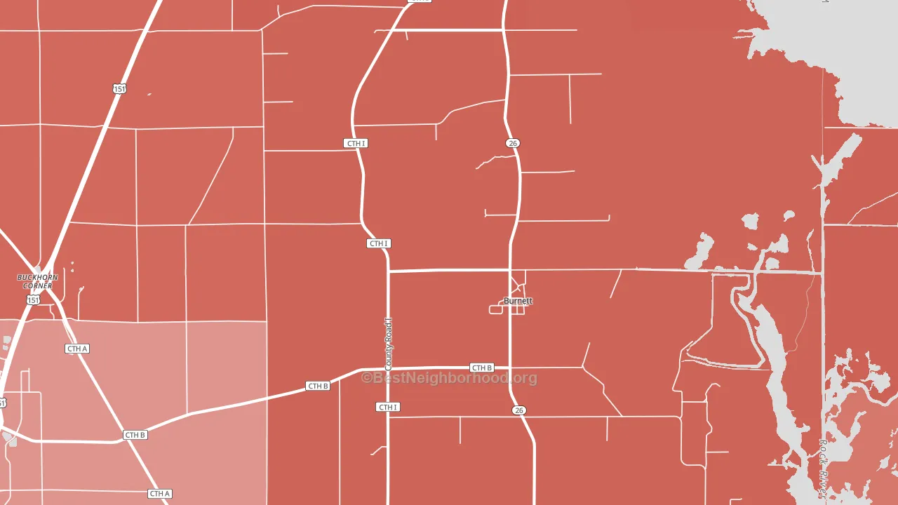 53922, WI block-group political-lean map