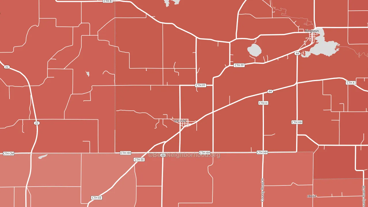 53926, WI block-group political-lean map