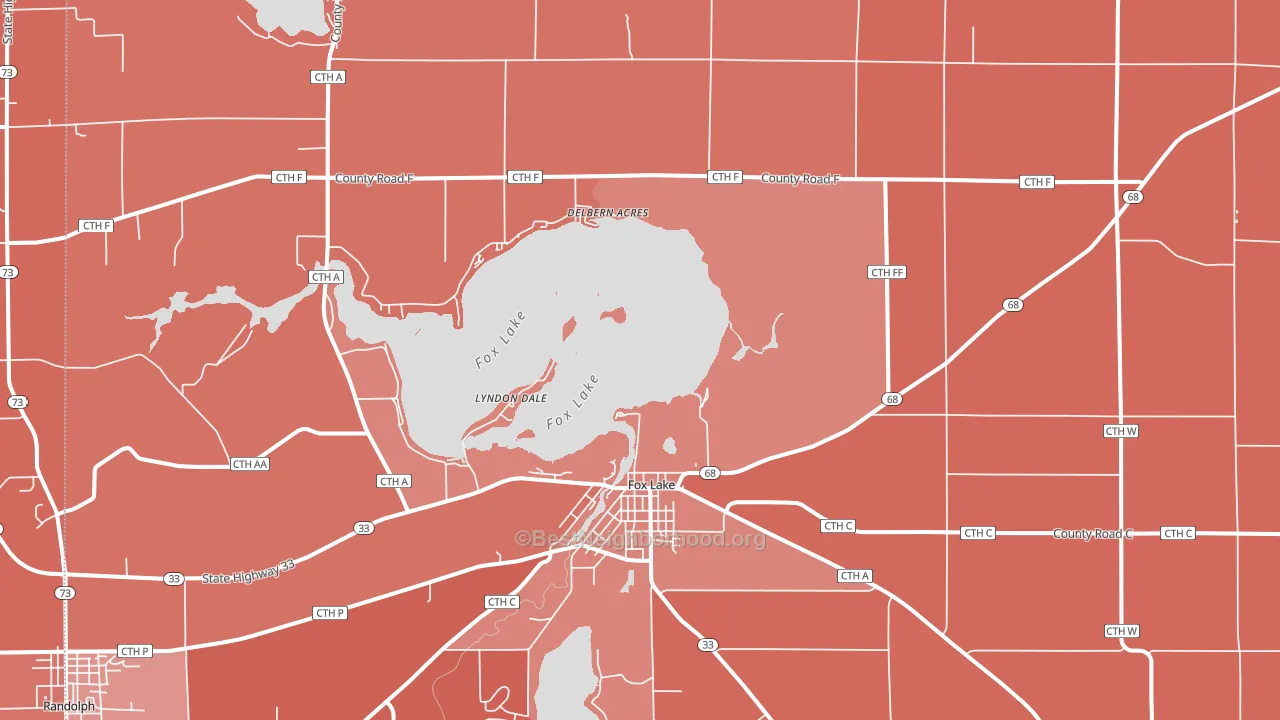 53933, WI block-group political-lean map