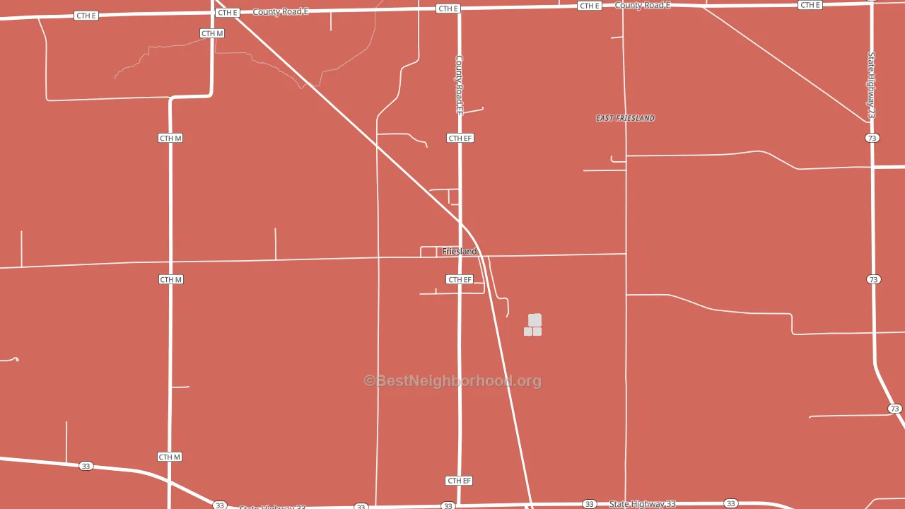 53935, WI block-group political-lean map