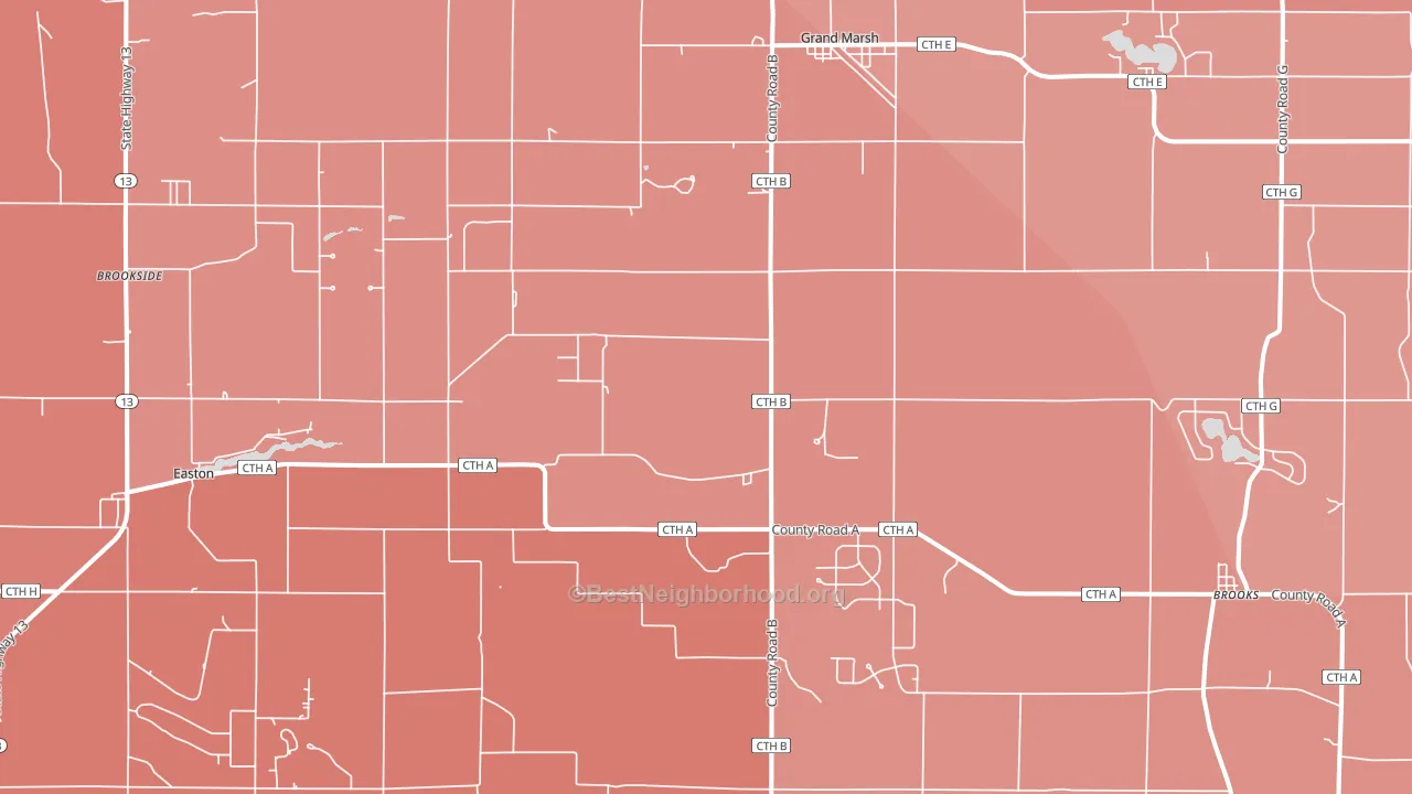 53936, WI block-group political-lean map