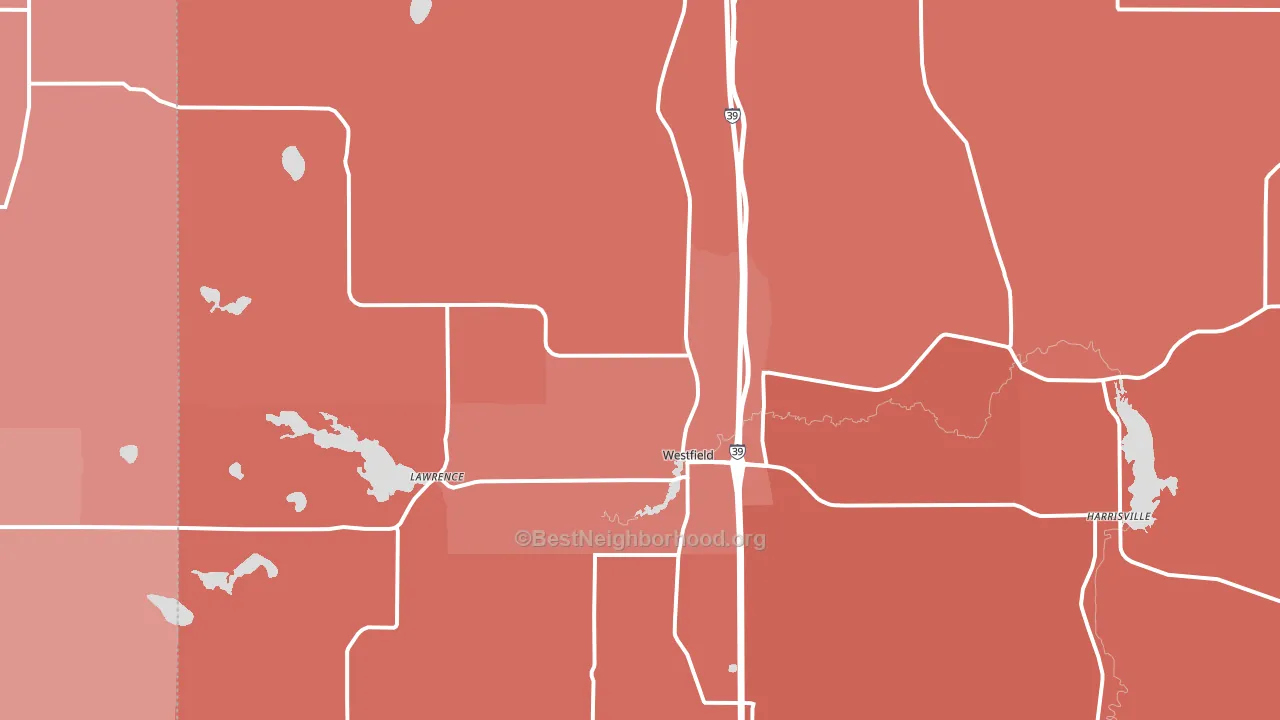 53964, WI block-group political-lean map