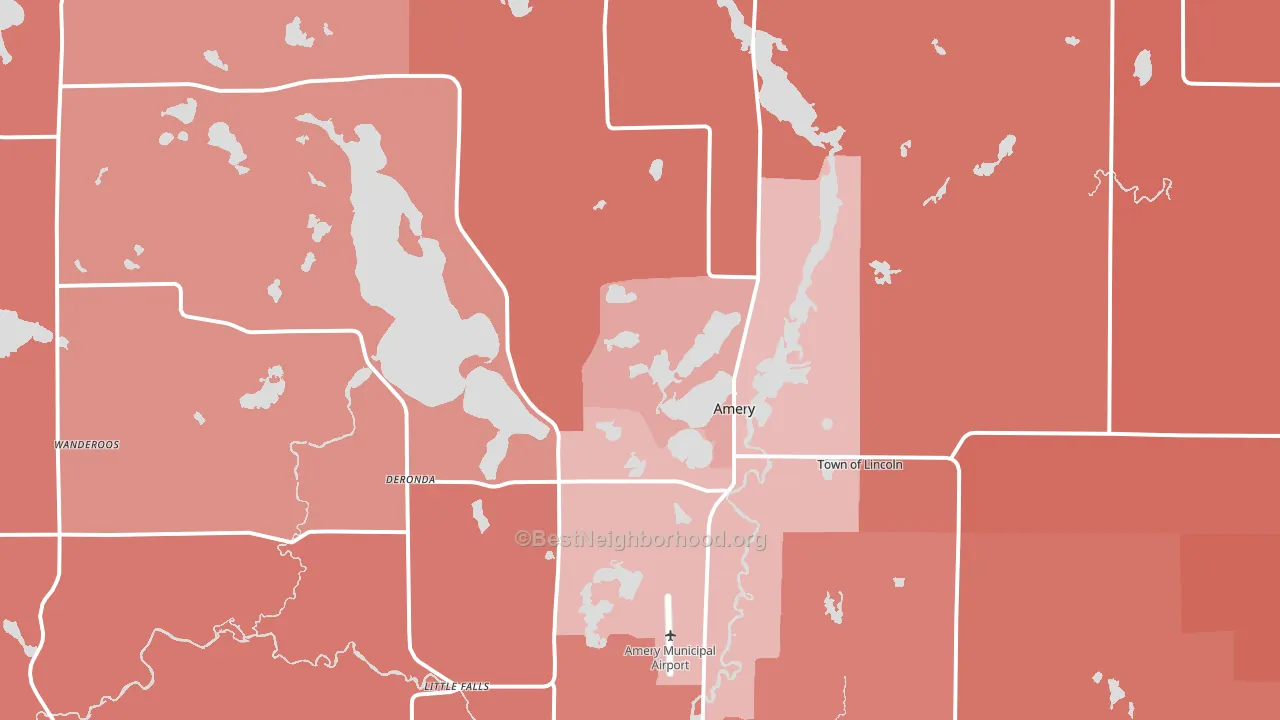 54001, WI block-group political-lean map